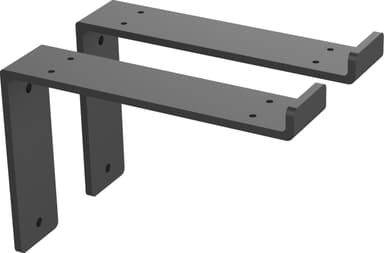 Epoq Classic hyldebeslag 18 cm 2 stk (sort)