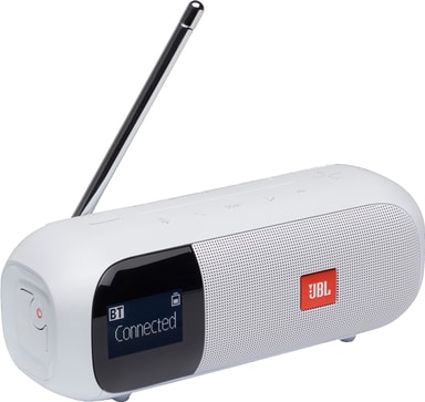JBL Tuner 2 FM bærbar FM/DAB radio (hvid) Elgiganten