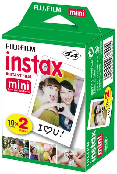 gæld hænge Blive opmærksom Fujifilm Instax Mini film - 2 x 10-pak | Elgiganten