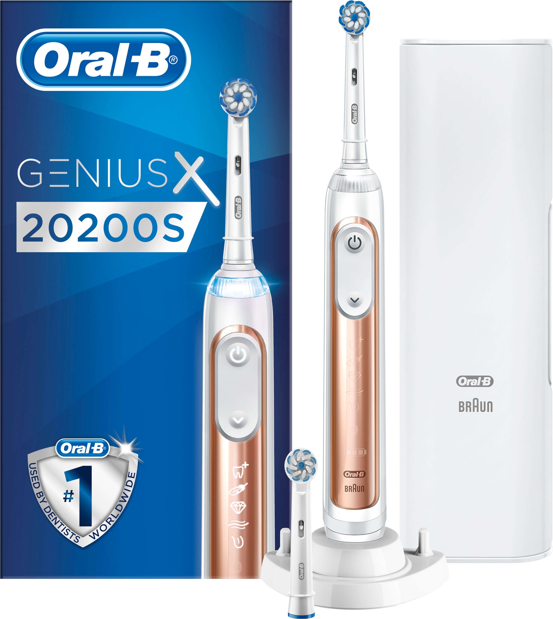 Oral-B Genius X elektrisk tandbørste 20200S (rose gold) thumbnail