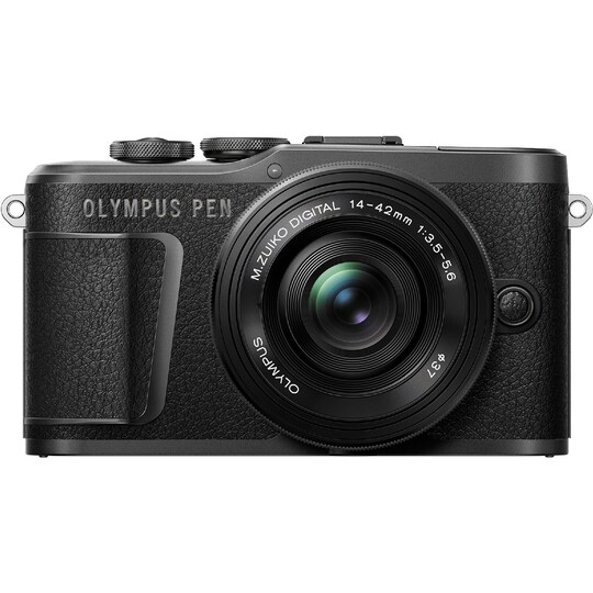 Olympus Pen kompaktkamera værdisæt E-PL10 (sort)
