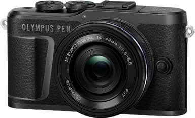 Olympus Pen kompaktkamera værdisæt E-PL10 (sort)