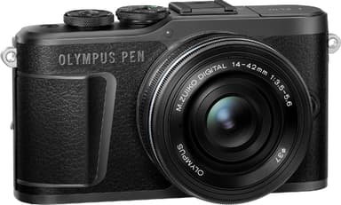Olympus Pen kompaktkamera værdisæt E-PL10 (sort)