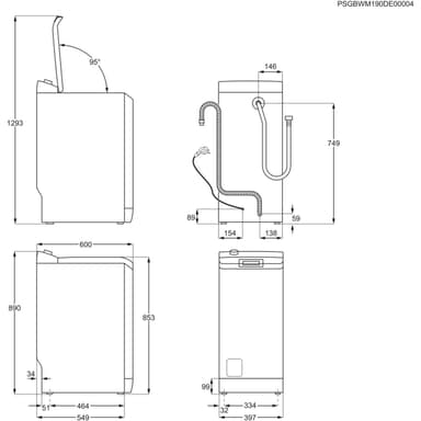 AEG Vaskemaskine L6TDN642G