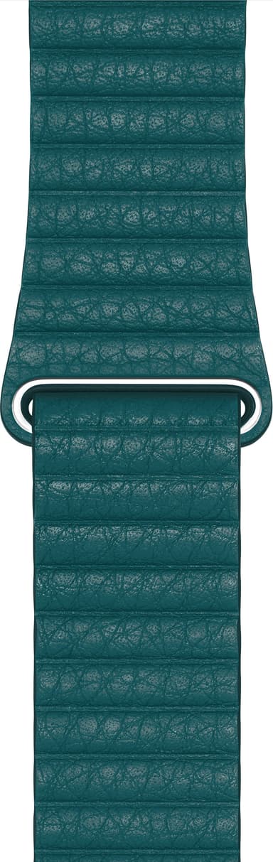 Apple 44 mm læderurrem - stor (peacock)