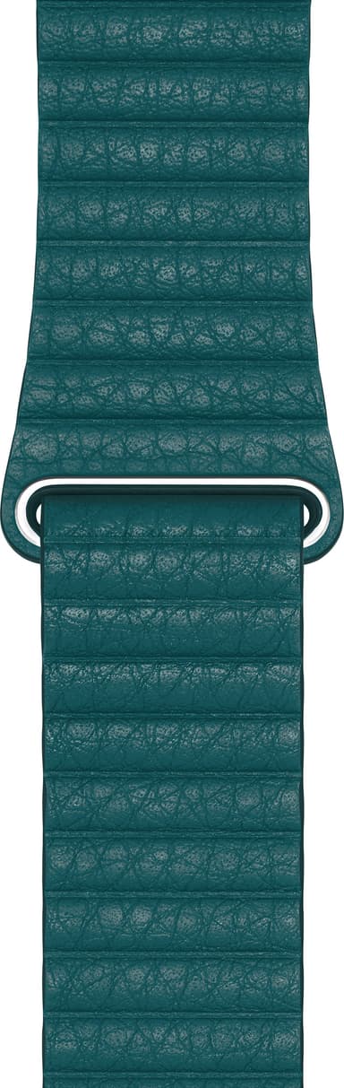 Apple 44 mm læderurrem - medium (peacock)