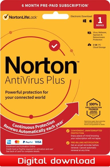 Norton AntiVirus Plus 2020 1 Device