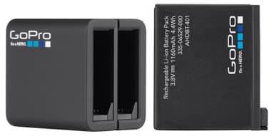 GoPro batterioplader + batteri til HERO4