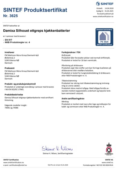 Damixa Silhouet vandhane (stål)