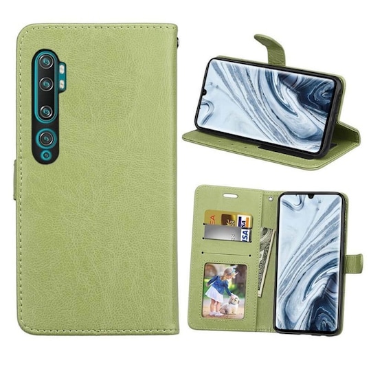 Mobil tegnebog 3-kort Xiaomi Mi Note 10 Pro  - grøn