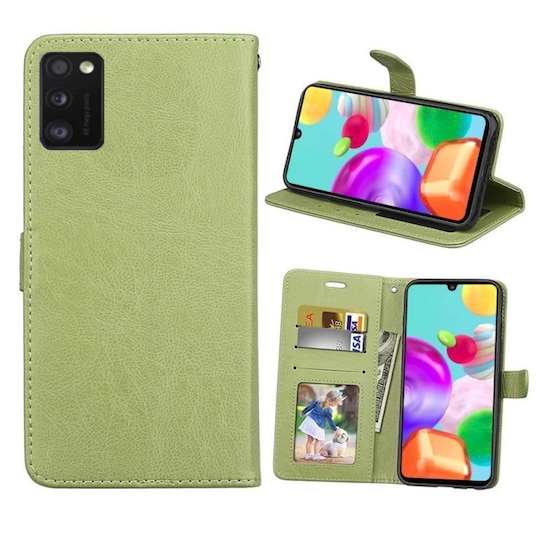 Mobil tegnebog 3 kort Samsung Galaxy A41 (SM-A415F)  - grøn