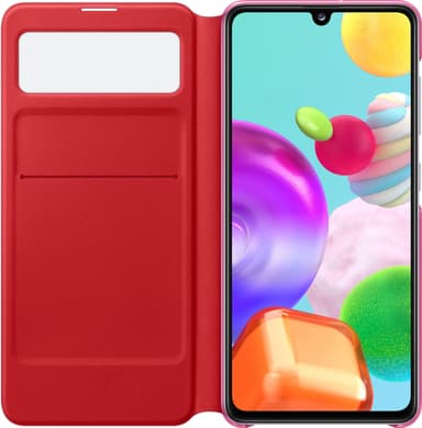 Samsung S View cover med pung Galaxy A41 (hvid)