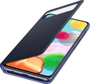 Samsung S View cover med pung Galaxy A41 (sort)