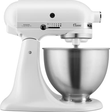 frakobling Automatisk Pensioneret KitchenAid Classic køkkenmaskine 5K45SSEFW (hvid) | Elgiganten