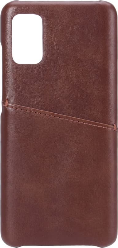 Onsala Samsung Galaxy A41 lædercover med pung (brun)