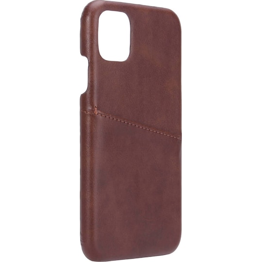 wafer Ruddy Overgivelse Gear Onsala iPhone 11 lædercover med pung (brun) | Elgiganten
