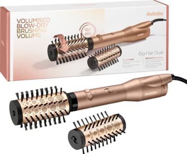 BaByliss Big Hair Dual Gold varmluftsbørste AS952E
