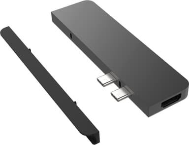 Hyperdrive 7-in-2 Duo dock til MacBook (space gray)