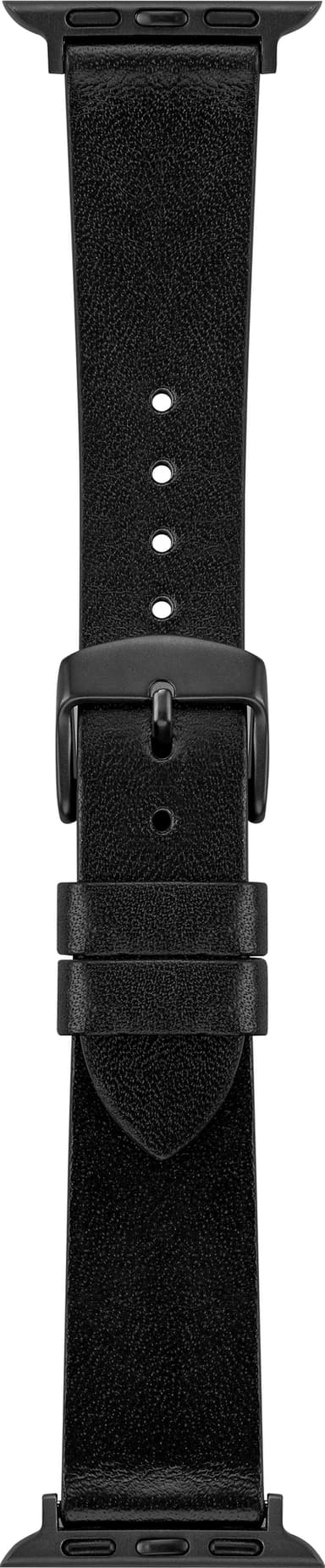 Sandstrøm Apple Watch læderstrop 38/40/41 mm (sort)