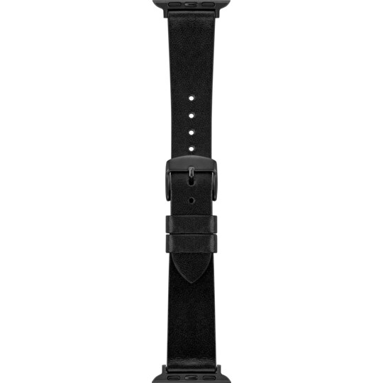 Sandstrøm Apple Watch læderstrop 38/40/41 mm (sort)