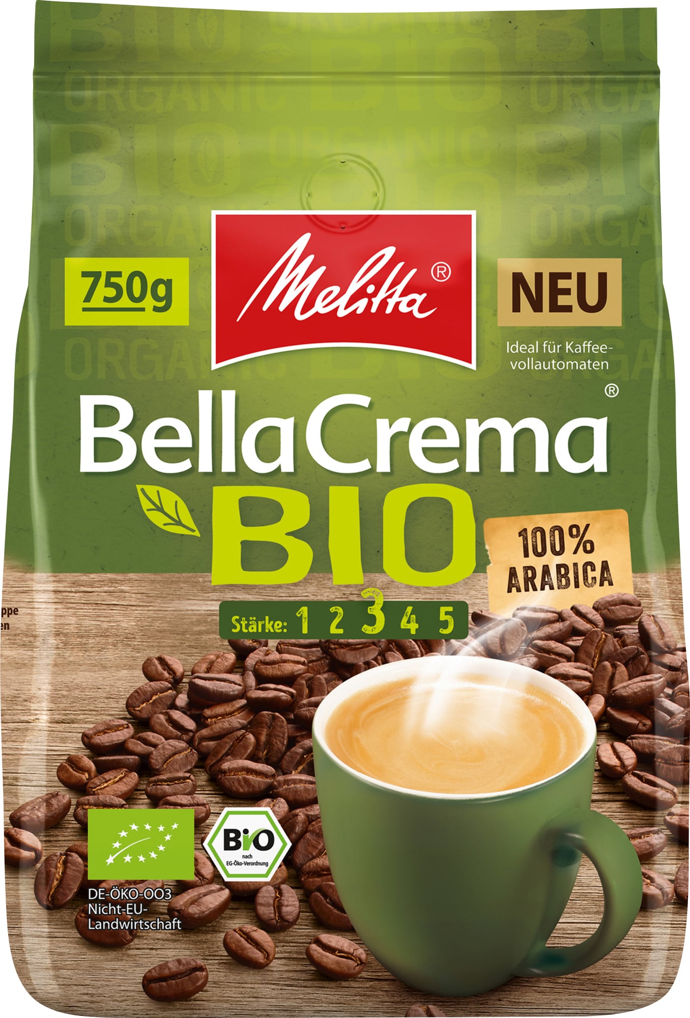 Melitta Bella Crema Bio kaffebønner MEL972 thumbnail