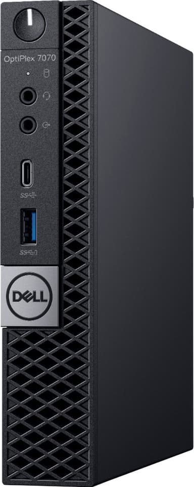 Dell OptiPlex 7070 MFF mikro stationær computer (sort)