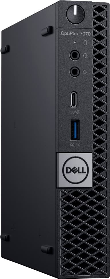 Dell OptiPlex 7070 MFF mikro stationær computer (sort)