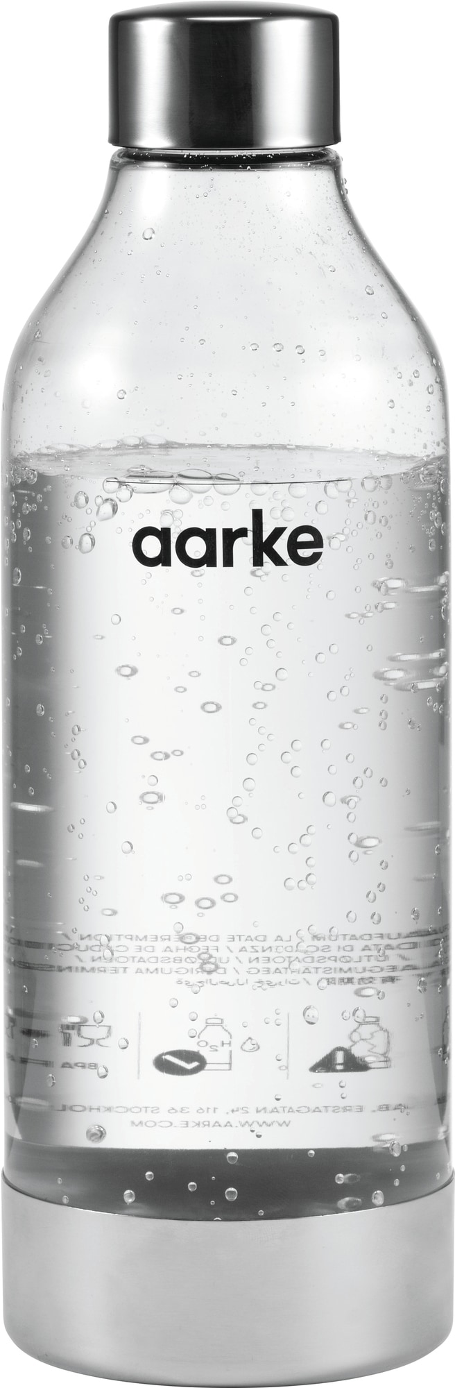 Aarke PET Polished Steel flaske til sodavandsmaskine AA354007 thumbnail