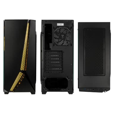 Kolink Quantum RGB Midi-Tower, Tempered Glass - Black