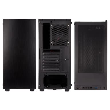 Kolink Stronghold Midi-Tower, Tempered Glass - Black Window