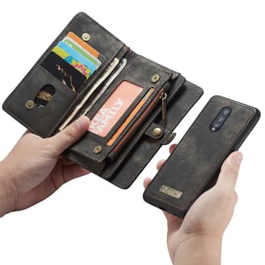 OnePlus 7 Pro CASEME Aftagelig 2-i-1 etui - Grå