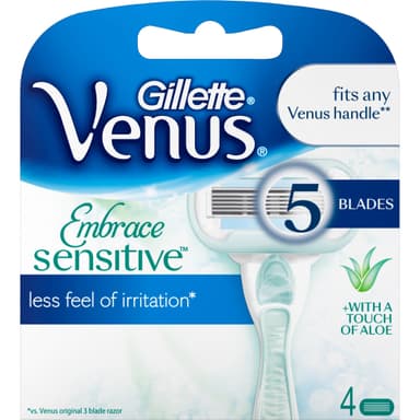 gnist skør Så mange Gillette Venus Embrace Sensitive barberblade 352883 | Elgiganten