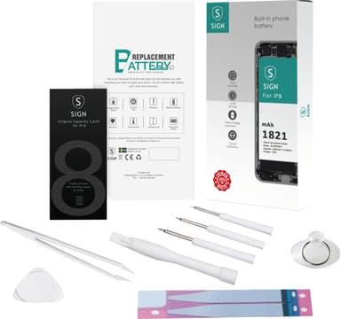 SiGN iPhone 8 batteriudskiftningskit