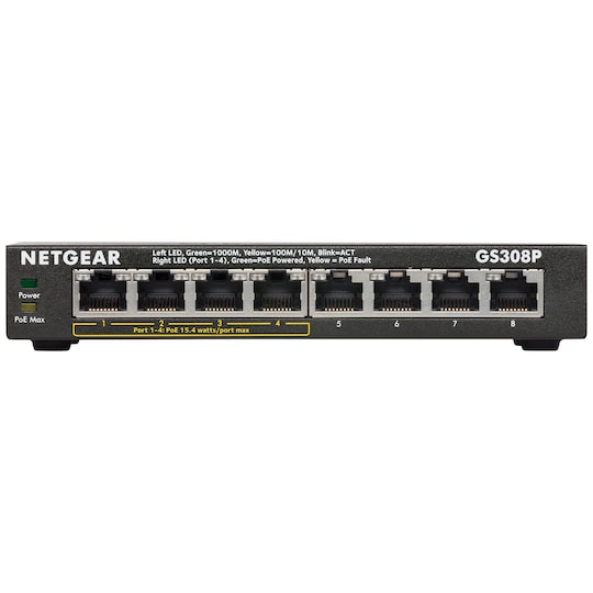 Netgear GS308P 8-ports PoE switch