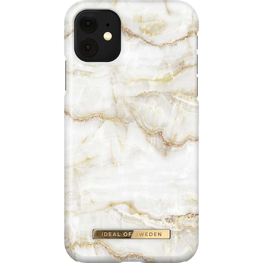 iDeal of Sweden cover til iPhone XR/11 (gold pearl marble)