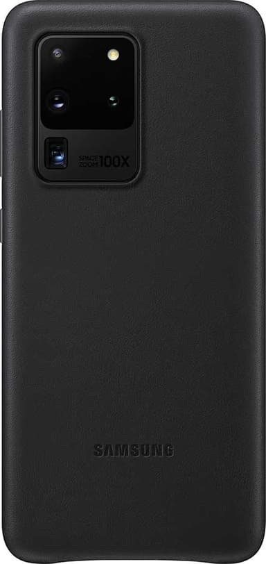 Samsung Galaxy S20 Ultra lædercover (sort)