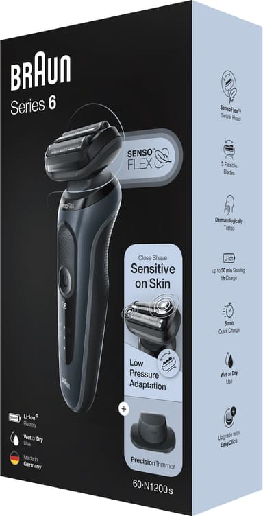 Braun Series 6 barbermaskine BRA60N1200S (grå)