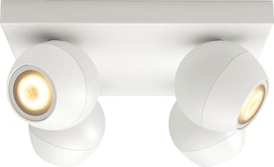 Philips Hue White Ambiance Buckram pladelys (hvidt/4x 5,5 W GU10)