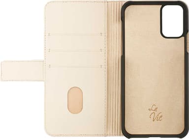 La Vie Samsung Galaxy A51 cover med pung (cream beige)