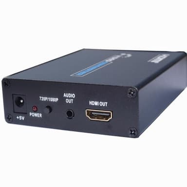 NÖRDIC SCART til HDMI video konverter adapter op til 1080p med 3,5 mm aluminium udgang