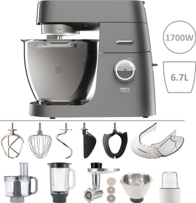 Kenwood Chef XL Titanium køkkenmaskine KVL8470S Køkkenudstyr Elgiganten