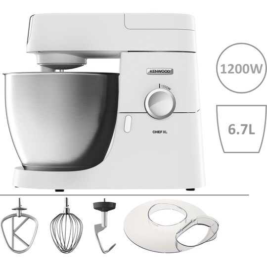 Kenwood Chef XL køkkenmaskine KVL4100W - hvid TÆNK TESTVINDER