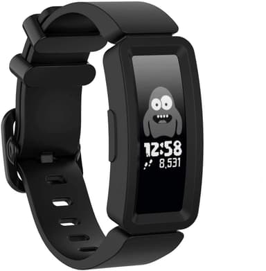 Optøjer Kina efterfølger Fitbit Ace 2/Inspire/Inspire HR armbånd silikone Sort | Elgiganten