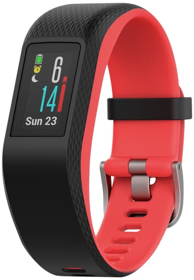 Garmin Vivosport aktivitetsur S/M (sort/fuchsia)