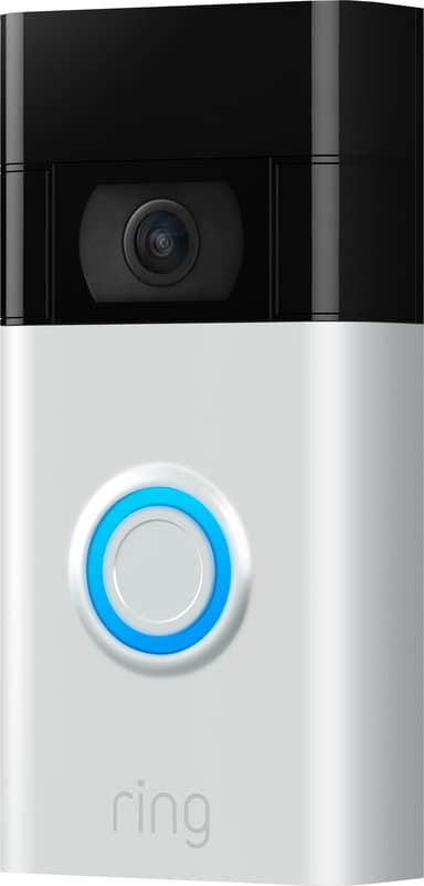 Ring Video Doorbell Gen2 Smart dørklokke (satin nickel)