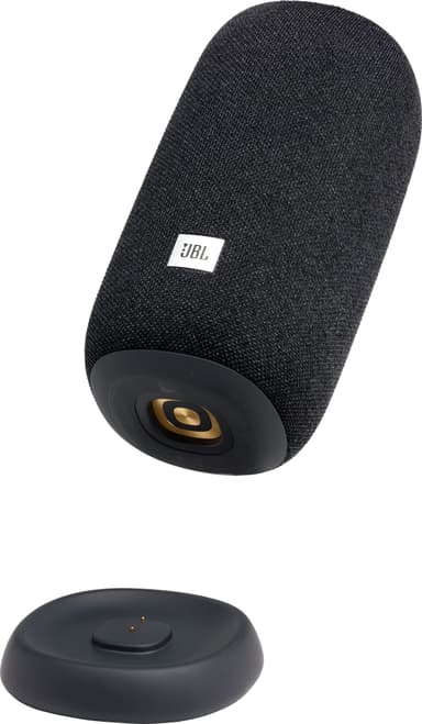 JBL Link Portable wi-fi højttaler med opladerstation (sort)