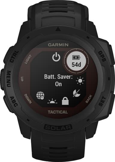 Garmin Instinct Solar Tactical Edition Sort - Sportsur