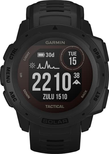Garmin Instinct Solar Tactical Edition Sort - Sportsur