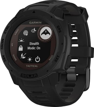 Garmin Instinct Solar Tactical Edition Sort - Sportsur