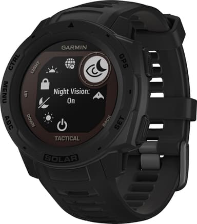 Garmin Instinct Solar Tactical Edition Sort - Sportsur
